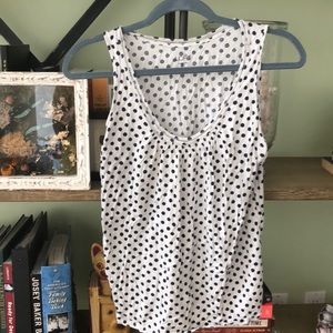 Ann Taylor Loft Polka Dotted Top